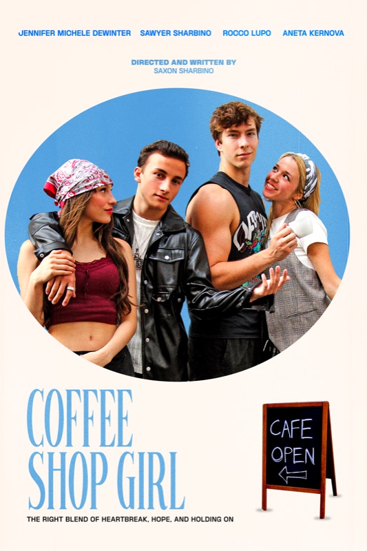 Coffee Shop Girl — official poster featuring the four leads